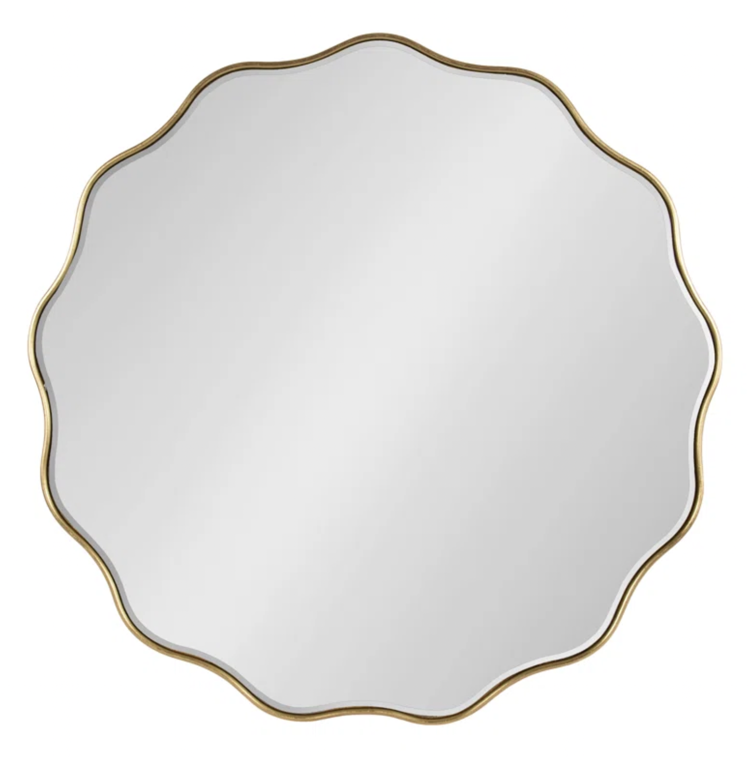 Round Scallop Wall Mirror